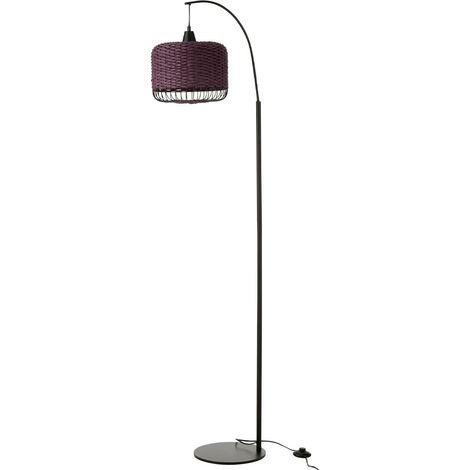 Lampadaire Lanterne en Métal "Eldon" 168cm Mauve