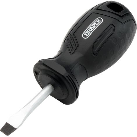 Draper SL5.5X38MM Slotted Screwdriver with Hard Grip Handle – Precision Flat-Head Tool for DIY and Professional Use