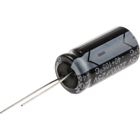 Condensateur RS PRO 2200µF, 25V c.c.