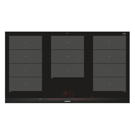 Siemens EX975LXC1E. Colore del prodotto: Nero, Acciaio inox, Posizionamento dell'apparecchio: Da incasso, Tipo di piano cottura: Piano cottura a induzione. Tipo di controllo: Touch, Posizione di co... (1/4)