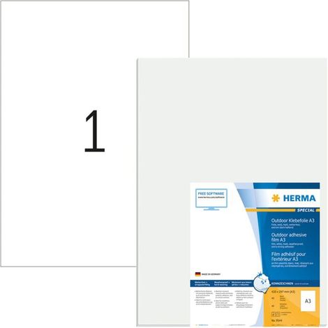 "HERMA 9544 étiquette auto-collante Rectangle Blanc 40 pièce(s)" (1/4)