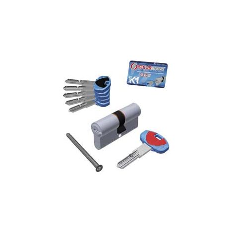Cylindre de forme profilé européen "Evok1" 1+5 clés 0K11 série 3100 - mm.45x45 (3101CCS45451X5)