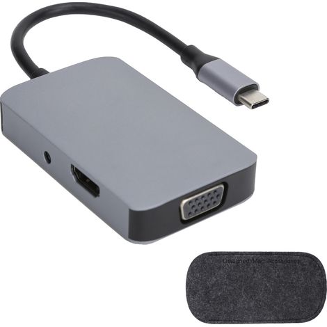 USB-Typ-C-zu-Hub-Adapter für Computer und Smartphones mit Typ-C-Anschluss (1/5)
