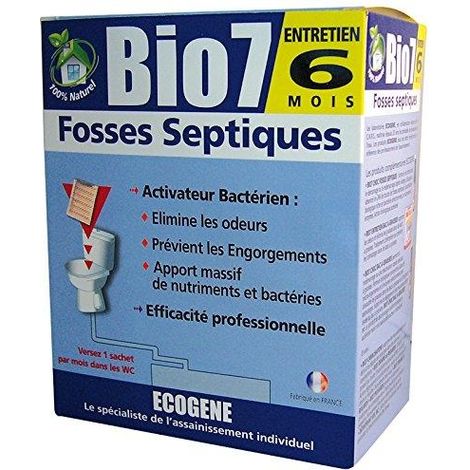 Wartung von Klärgruben, Bio7 6 Monate, 480g.
