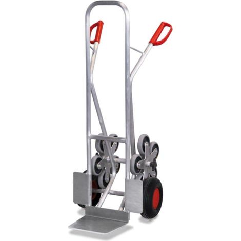VARIOfit Aluminium Treppenkarre mit 2 fünfarmigen Radsternen und Luftbereifung Schaufel 300 x 250 mm (1/3)