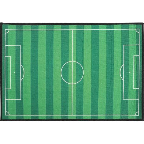 Flanell-Bodenmatte für Mini-Fußballfeld, rutschfeste Badematte für Zuhause – 60,00 x 40,00 x 1,00 cm (1/4)