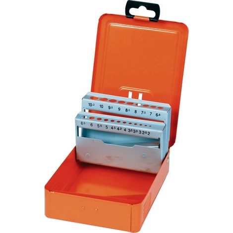 Projahn Kassette leer 2-10,2/0,5 für Spiralbohrer-Sets 21-tlg. DIN 1897 (1/2)