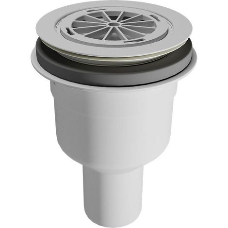 Breuer Lite Line Ablauf senkrecht für Duschwannen der Serie Lite Line mit Durchmesser 50mm senkrechtem Ablauf (1/2)