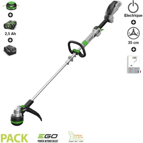 Ego Power+ – Coupe-bordure sans fil 35 cm – Tête Powerload avec rembobinage automatique – Moteur sans balai – Autonomie jusqu'à 120 min