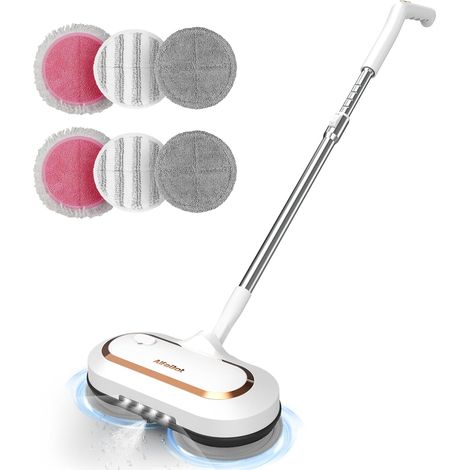 Balai Électrique Sans Fil Grand Réservoir 400mL Autonomie 60 Min Nettoyeur de Sol avec LED et Pulvérisateur Pour Parquet (1/5)