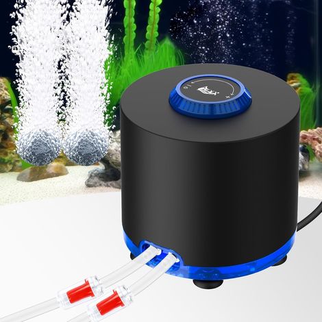 Aquarium Air Pump, 360L/H Bubble Aquarium Can Meet Three Requirements: Ultra-Quiet Operation, Low Vibration and Sufficient Oxygen (1/5)