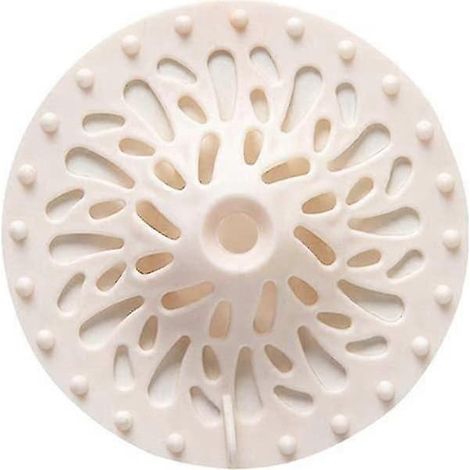 Bouchons de bonde de douche anti-cheveux résistants pour salle de bain et baignoire, faciles à installer et à nettoyer, blancs, lot de 2 (1/5)