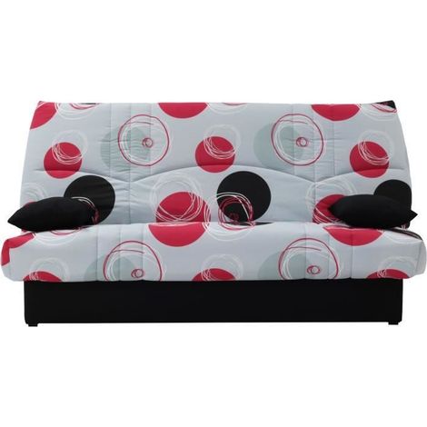 Clic clac 3 places DREAM - Tissu 100% Coton imprimé Planete - Couchage 125x190 cm - L190 x P92 x H96 cm (1/4)