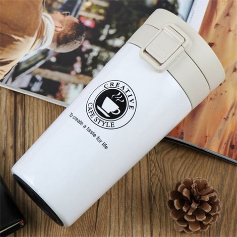 1 Taza isotérmica, acero inoxidable, botella isotérmica, taza de té, para viajes (1/5)