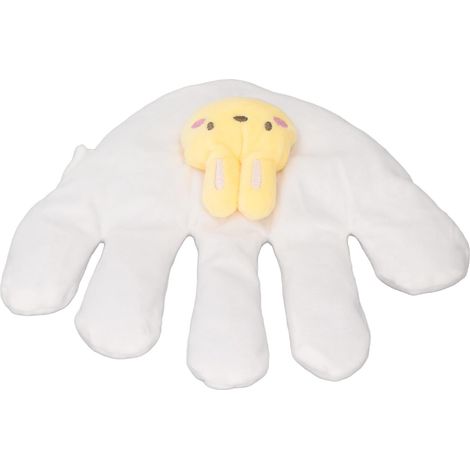Coussin apaisant pour bébé 23x24cm Anti-sursaut Empêche de sauter Coussin apaisant chaud et doux pour le sommeil de bébé Lapin (Paume droite)
