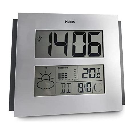 Mebus 40330 stazione meteorologica senza fili argento