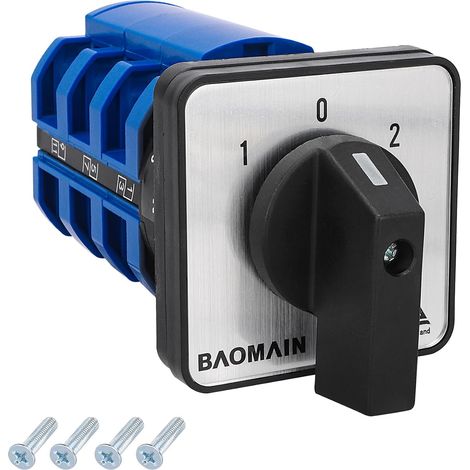 Universal Rotary Switch, 63A 690V, 3 Positions (1-0-2) 3 Phases, Motorized Control Cam Switch (1/5)