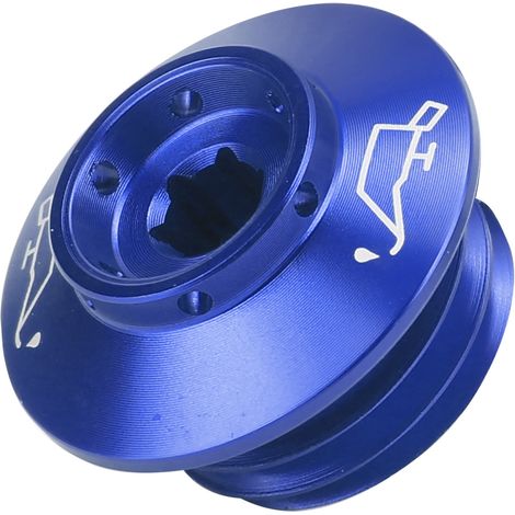 Bouchon de remplissage d'huile moteur et sortie de gaz pour 1290 Super R Special Edition 2016, bleu (1/5)