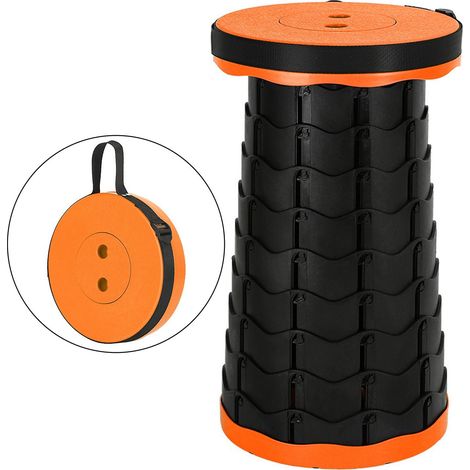 Tabouret télescopique pliable en plastique, léger et facile à transporter, idéal pour les voyages à la plage (1/5)