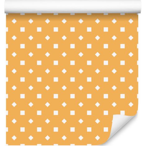 Papier peint à pois crème et or, motifs doux pour salon et chambre 50x1000 cm (1/5)