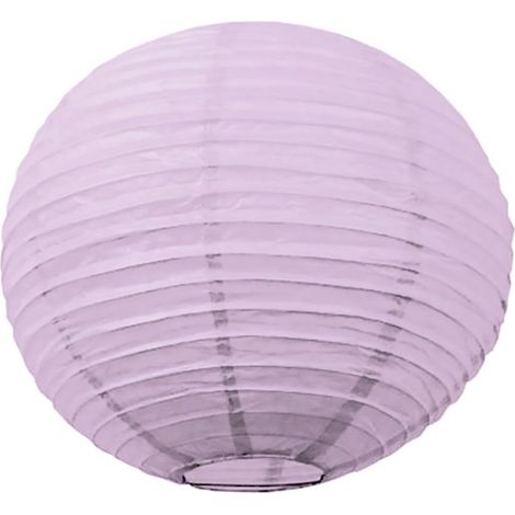 Lanterne Japonaise - 1 Unité - Papier De Riz - Design Lavande - Intérieur Et Événement - 35 x 35 x 35 cm