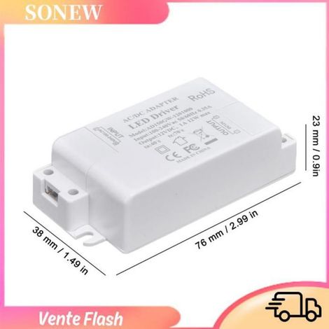 Alimentation pour pilote LED AC100-240V 0,35A DC12V 1A 12W, transformateur de courant réglable pour LED G4 MR11 MR16 (1/4)