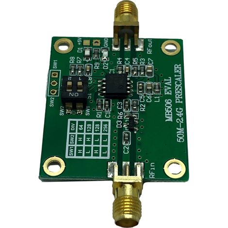 MB506 module microwave prescaler, 64, 128, 256 dividers, 2.4GHz. (1/4)