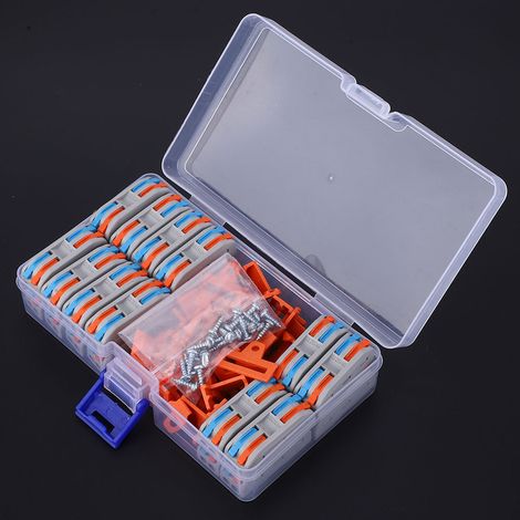 48 connecteurs de câblage à 2 positions pour conducteurs 1128AWG PCT-2-2 avec vis de fixation (1/5)