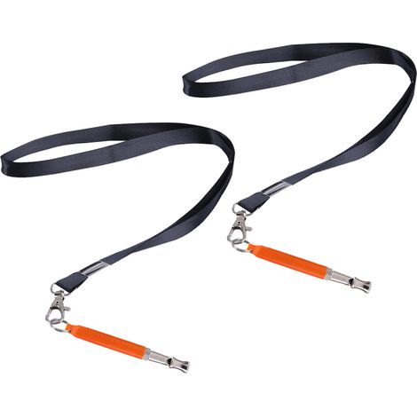 2 sifflets ultrasoniques pour chien, réglables, avec cordon, dressage au rappel et contrôle des aboiements (1/5)