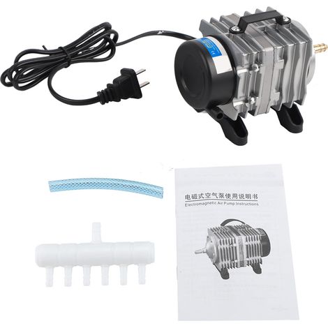 Pompa elettromagnetica per ossigeno per acquario, 18W, 25L/min – Laghetto per pesci – 220V