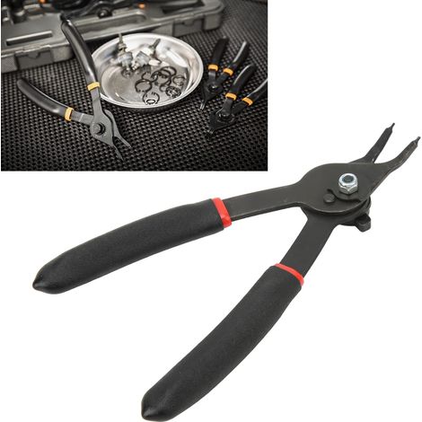 Pince à circlips interne/externe à point fixe de 6 pouces, outil de réparation automobile, 45°. (1/5)