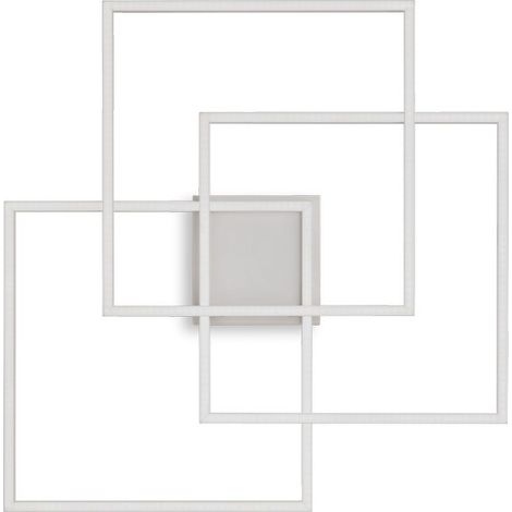 Ideal Lux FRAME-2 - Integrierte LED Innen 3 Lichter Deckenleuchte Weiß 3000K