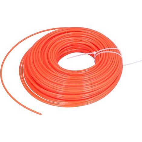 Corde nylon ronde 3mm – brosse métallique – accessoire remplacement coupe-herbe tondeuse (1/5)