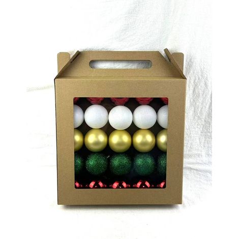 25er-Set Jokli Delice-Weihnachtskugeln aus Kunststoff, Durchmesser 60 mm - Feeric lights & christmas (1/5)