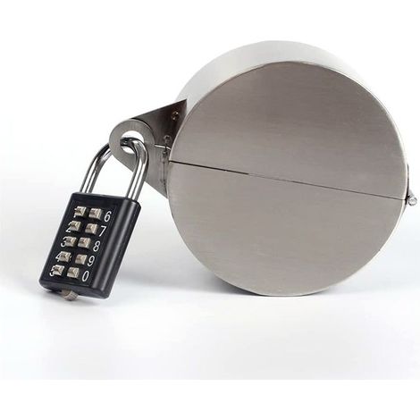 Serrure de poignée de porte, dispositif de verrouillage du bouton de porte, couvercle pour désactiver la poignée de porte/robinet/valve, empêche la rotation du bouton de porte et l'accès au tr (1/5)