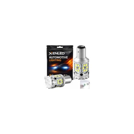 2X AMPOULES P21/5W XENLED V2.0 30 LED EPISTAR - CANBUS PERFORMANCE - BLANC Double intensité (1/5)