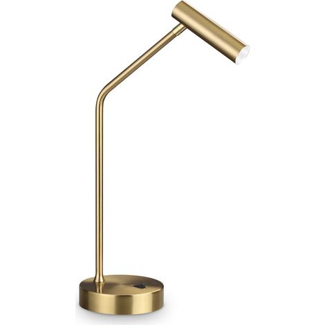 Ideal Lux EASY Integrierte LED-Tischleuchte Messing 250Lm 3000K (1/2)