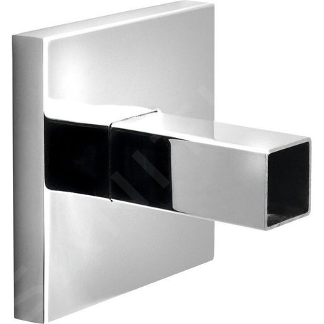 Sapho - Adaptateur carré pour connexion direct de câble au mur, inox ER140 (1/2)