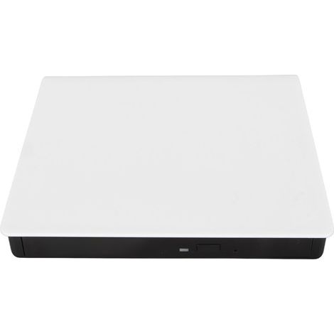 Lecteur DVD Externe USB 3.0 Ultra Rapide, Branchement Direct pour PC Portable et Ordinateur, Design Blanc Compact (1/5)