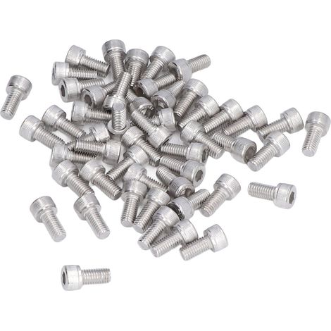 50 Vis à tête hexagonale creuse M8x20 Acier Inoxydable A2-70 Filetage gros DIN 912 (1/5)