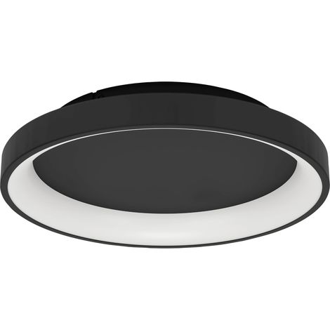 Eglo LED Deckenleuchte Loretello schwarz Ø 35 cm tageslichtweiß Deckenlampen & Kronleuchter