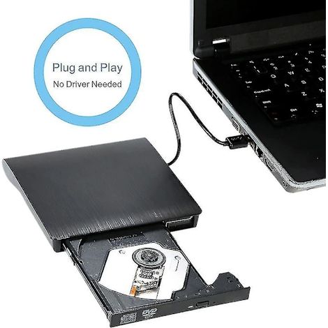 Graveur DVD-RW/CD externe USB 3.0 Slim pour ordinateur portable [co] (1/2)