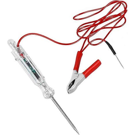 Testeur de circuit automobile avec voltmètre, indicateur de polarité LED bicolore, affichage numérique de la tension par LED, lampe témoin pour voiture (1/5)