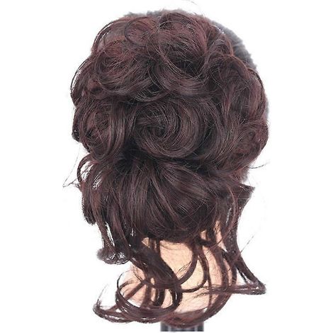 Chignon torsadé ondulé bouclé pince crabe queue de cheval extension cheveux chouchou pièce capillaire 4 pièces. (1/4)