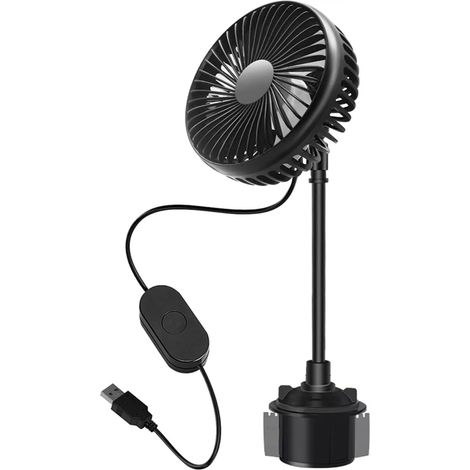 Ventilateur de voiture réglable col cygne pour porte-gobelet (1/5)