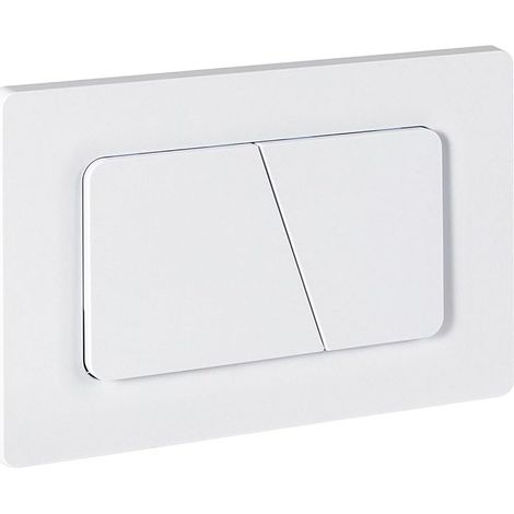 Plaque de déclenchement avec jeu de levier de chasse et cadre de montage,pièces de rechange compatible avec Geberit Sigma 01,20,30 & UP320 & 300,115770115 double chasse(Blanc Mat) (1/5)