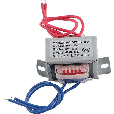 Wechselstrom 12V/24V Ausgangsspannung 10W Eingang 220V 50Hz Einzel-Leistungstransformator (24V)