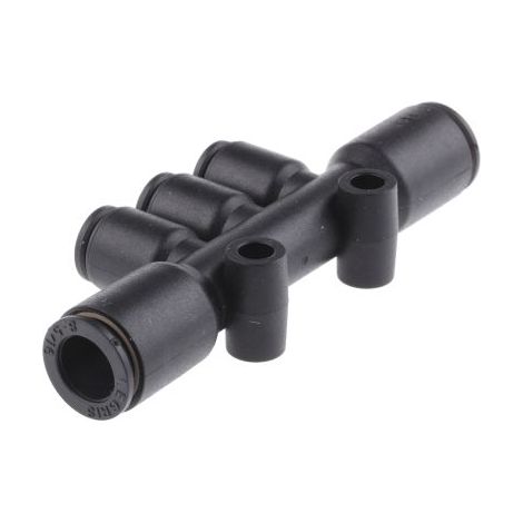 Adaptateur tube à tube en T Legris LF3000 vers Enfichable 6 mm Enfichable, 8 mm ( Prix pour 1 )