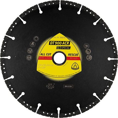Dismatico dt 900 acr speciale 350x3.1x25,4 mm klingspor