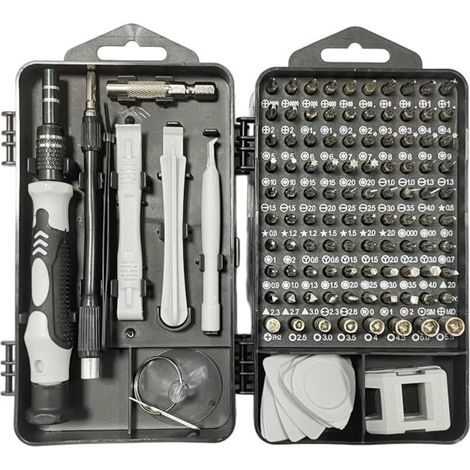 Kit tournevis précision, gris, Cr-V, 115-en-1, pour ordinateur (1/5)